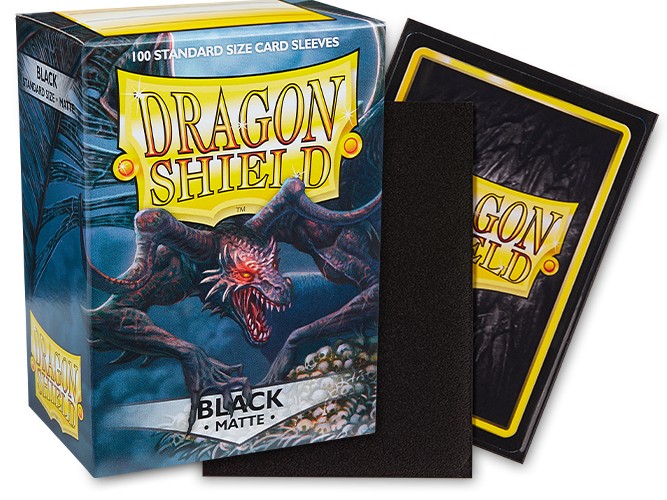 [ACC-SH-AT-11002] Matte Black (100-Pack) - Dragon Shield Card Sleeves