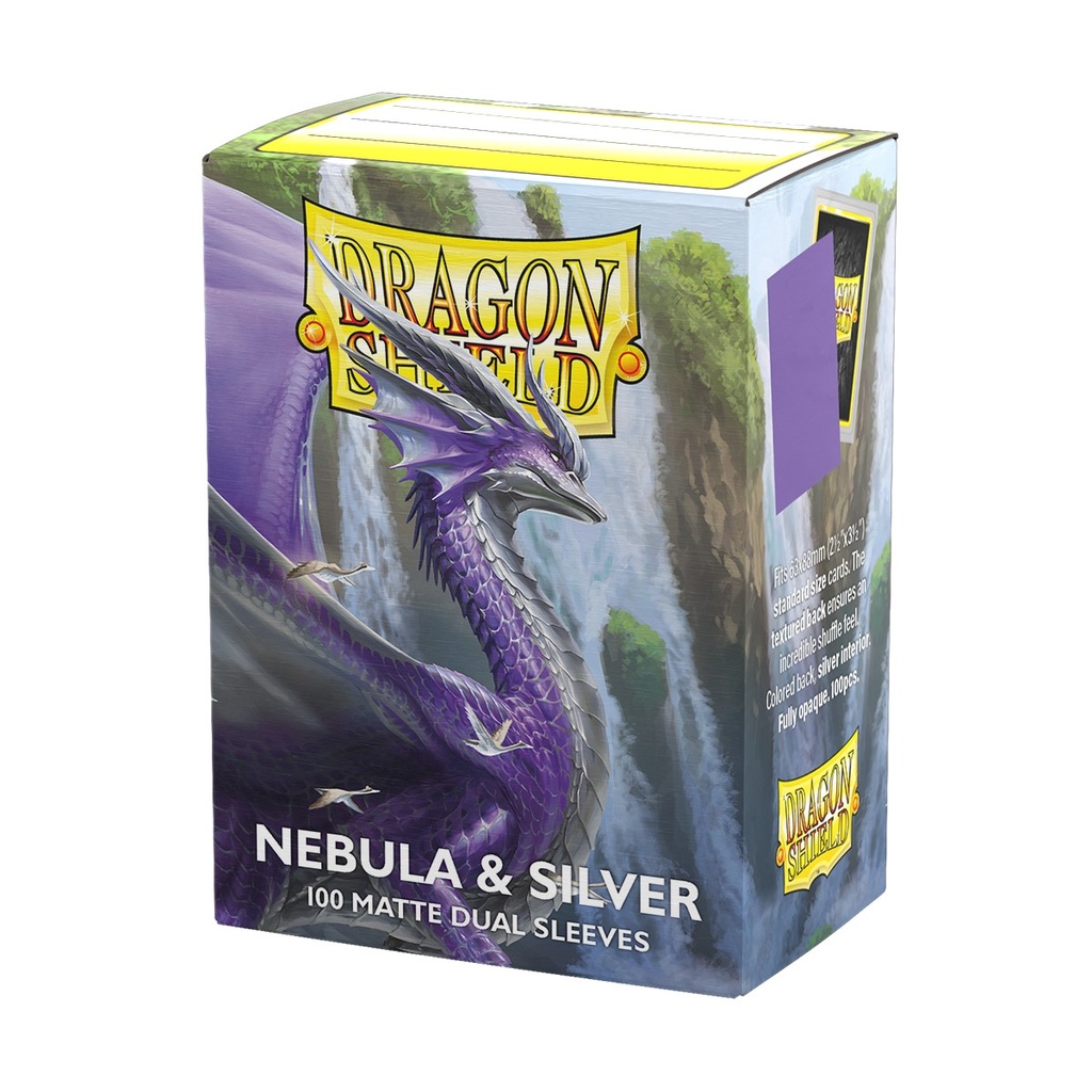 [ACC-SH-AT-15075] Dual Matte Nebula & Silver (100 Pack) - Dragon Shield Card Sleeves