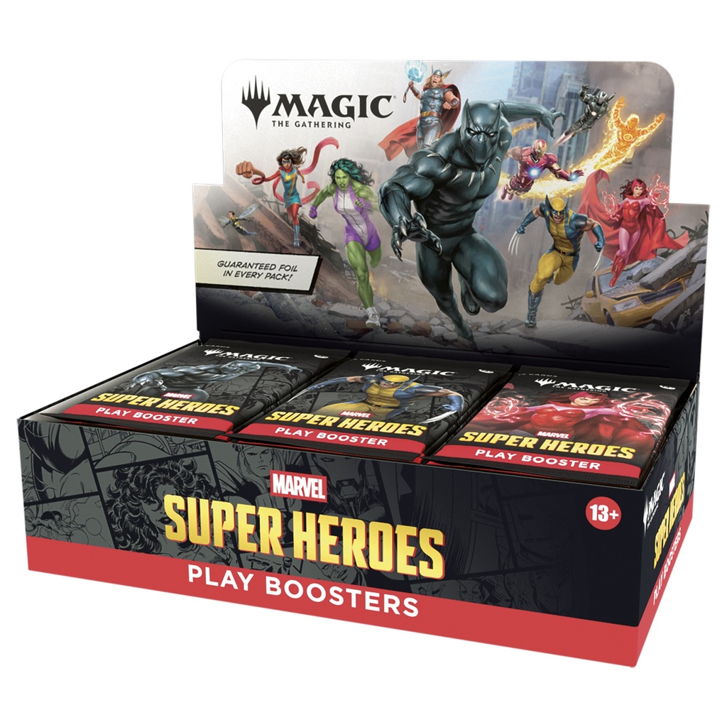 Marvel Super Heroes Play Booster Display