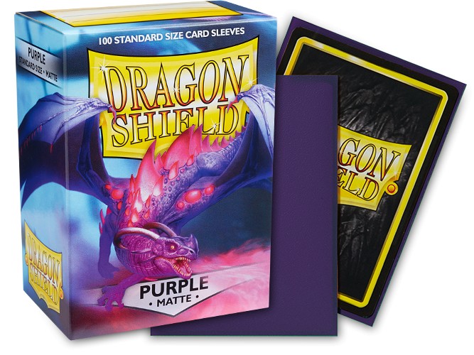 [ACC-SH-AT-11009] Matte Purple (100-Pack) - Dragon Shield Card Sleeves