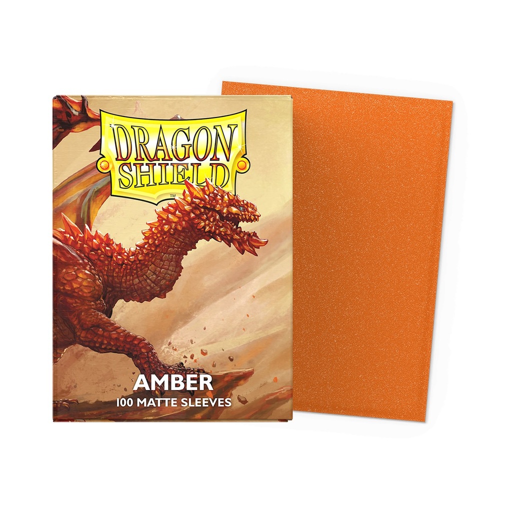 [ACC-SH-AT-11059] Matte Amber (100-Pack) - Player's Choice Dragon Shield Card Sleeves