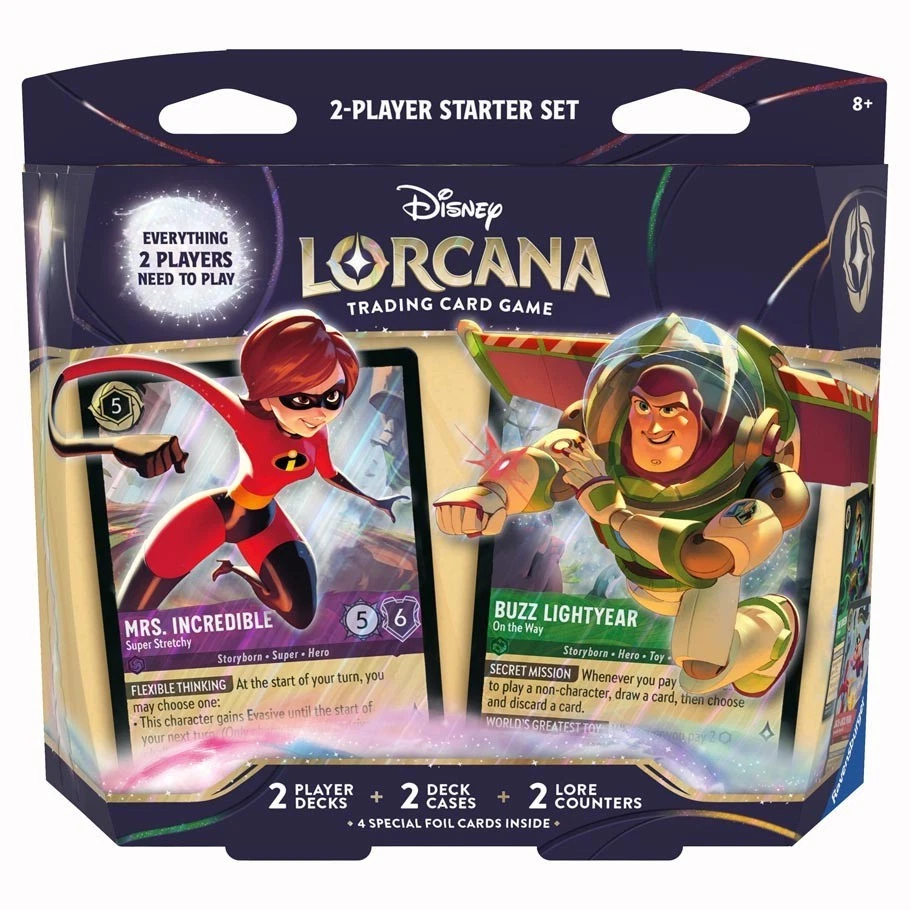 Lorcana TCG: 2-Player Deck Display - Elastigirl & Buzz Lightyear